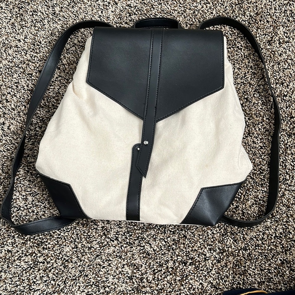 Deux Lux Canvas Backpack, worn once. stained bottom